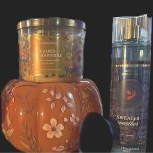 Bww Painted pumpkin 3 wk candle holder
Sweater weather full size
3 wck candle
